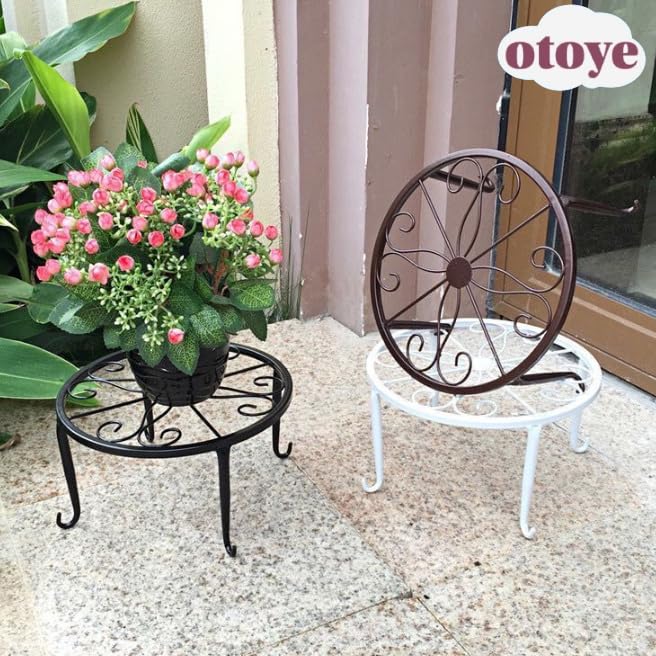 6個組花台 園芸用 鉄製フラワースタンド ベランダ・屋内両用 レッドローズ・アイビー対応 省スペース ..