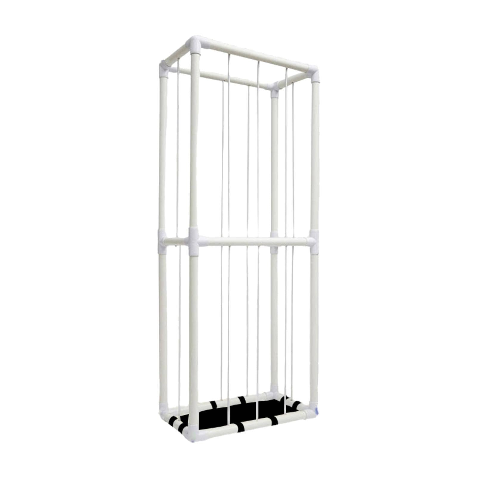 ぬいぐるみ収納、おもちゃオーガナイザー、コーナーぬいぐるみホルダー、プレイルーム整理用ぬいぐるみケージ、リビングルーム用, 白