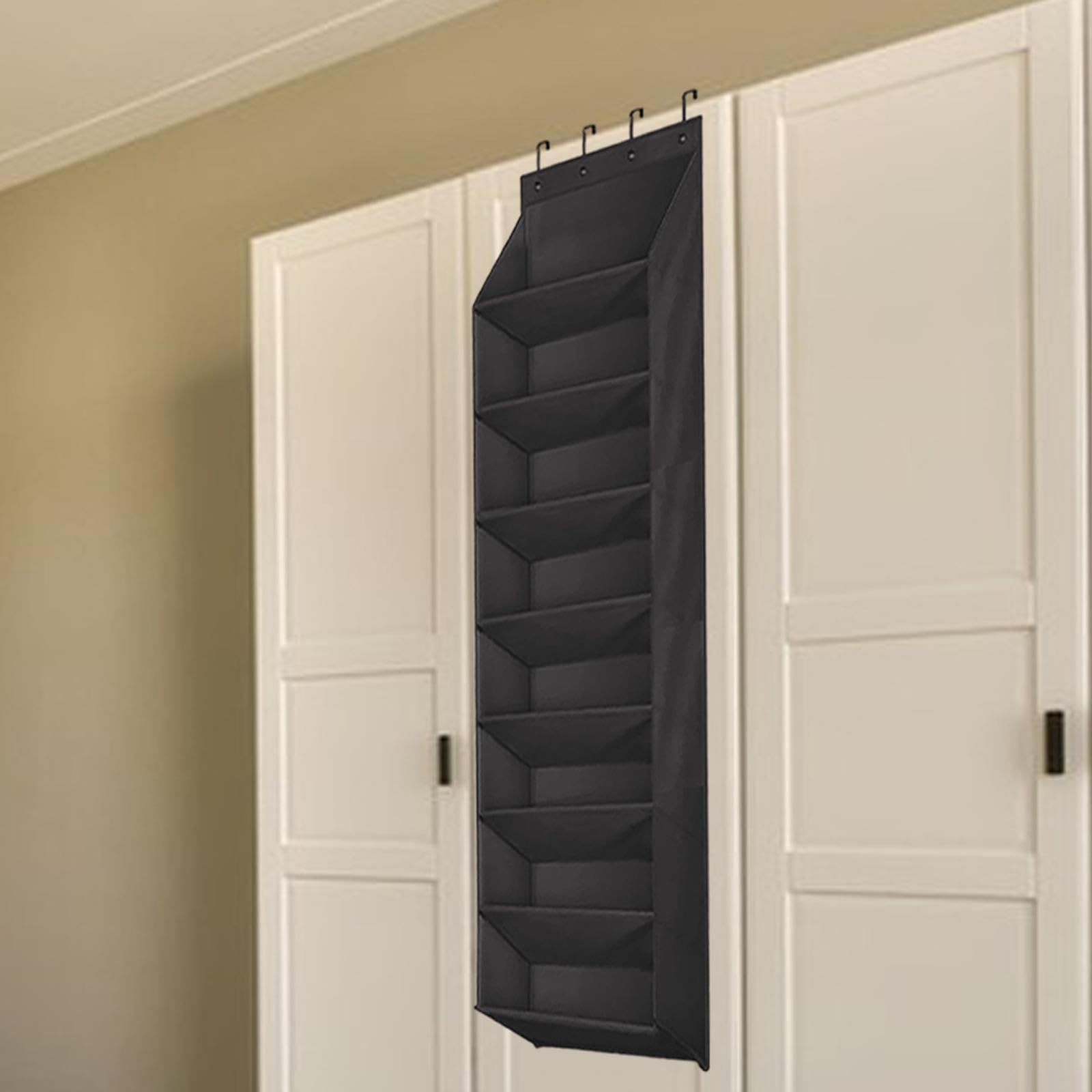 [] ドア上靴収納ラック 8ポケット付き 大容量ホルダー クローゼット用, 説明したように, 1個