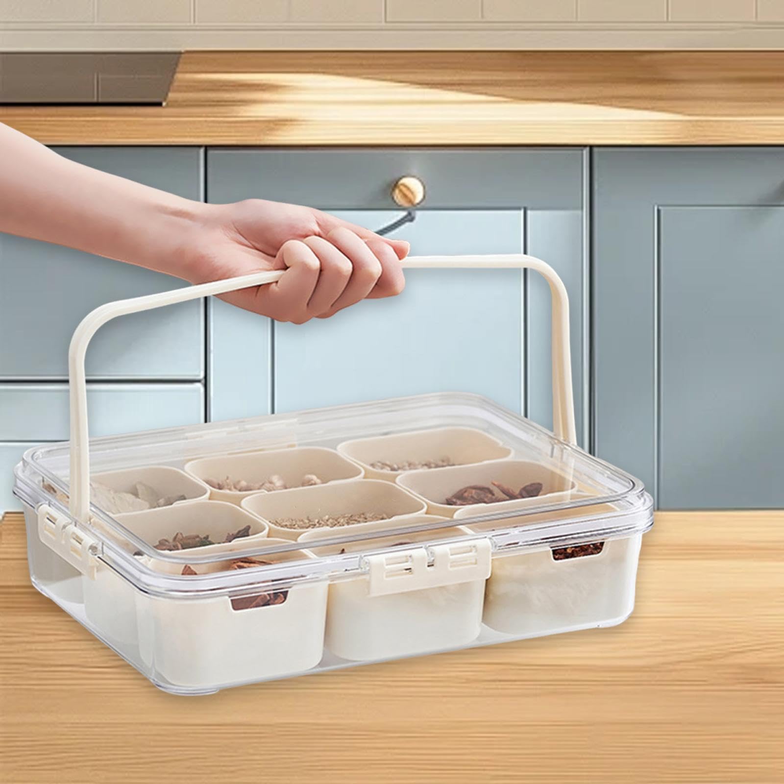 スナックボックスコンテナ 再利用可能な旅行用スナックトレイ クッキー フルーツ 野菜用