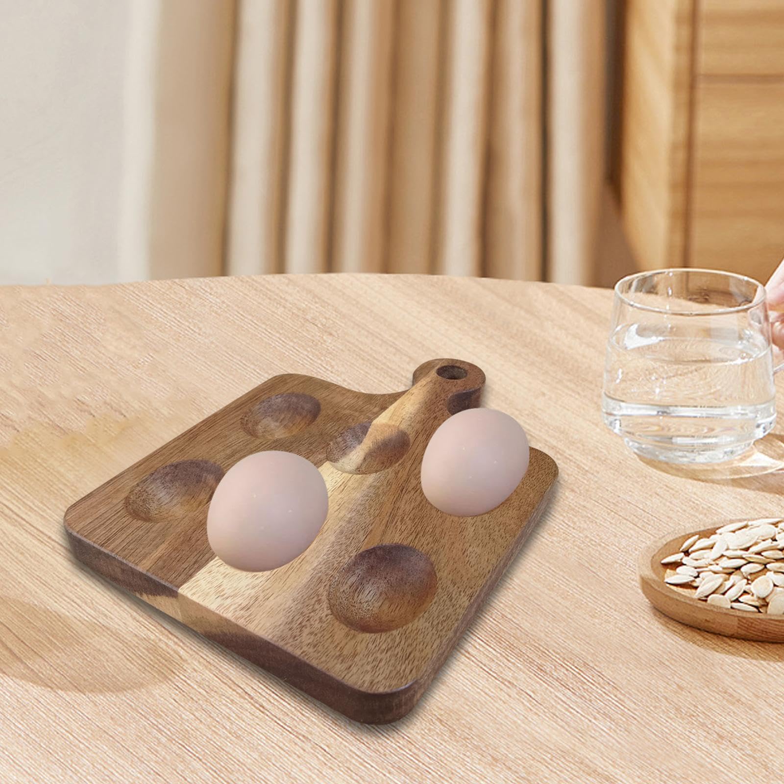 ウズラの卵ホルダー 多目的木製卵トレイ キャビネット パントリー テーブルトップ用