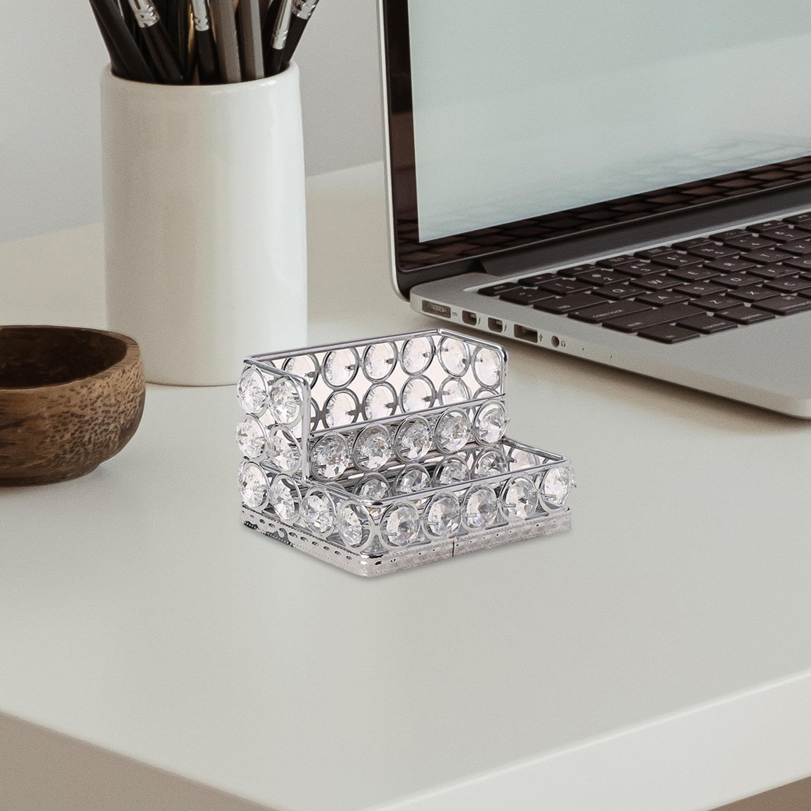 名刺ホルダー 鉄製 名刺収納用 軽量タイプ 会議やビジネスに最適, 金