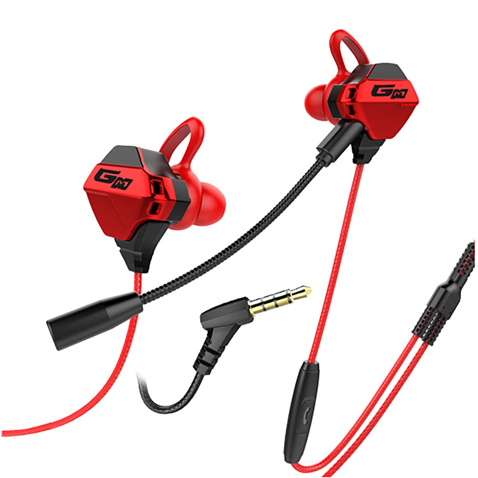 ゲーミングイヤホン ゲームいやほん マイク付き 有線 イヤホン いやほん カナル型 スマホイヤホン 四つ..