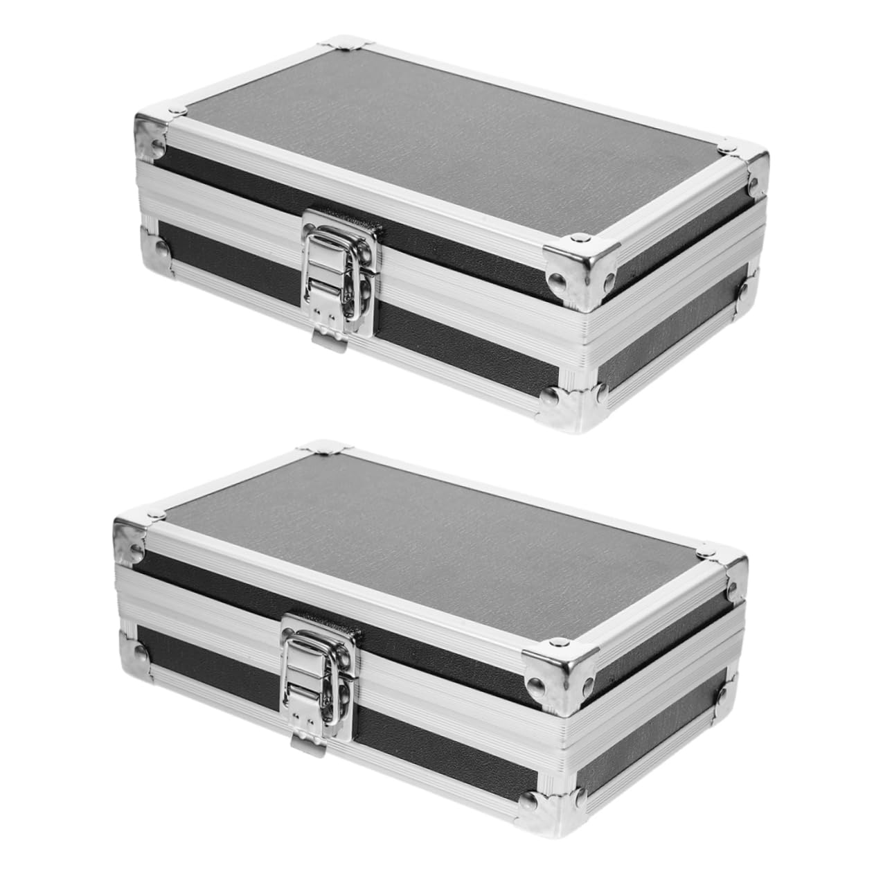 2個 多機能 ツールボックス メタル ハンドル ツール ケース 小型 ボックス ポータブル サウンド カード..