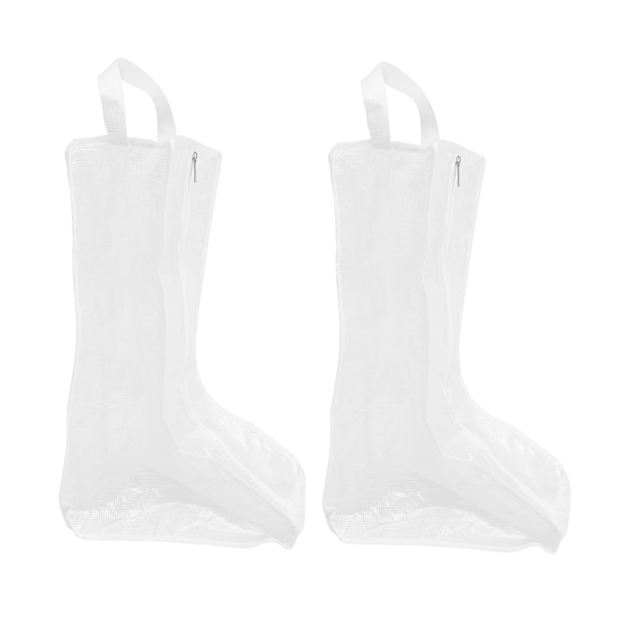 2個 ブル防塵透明ブーツ収納袋 大型対応持ち運び可能シューズケース 長靴 短靴兼用 丈夫で洗える保護カ..