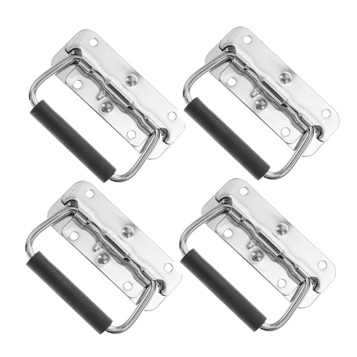 アピネスの4個 折りたたみ式 製 キャリー ル 工具箱 産業機器用 耐久性持ち手 工具ケース用 折畳み取っ手｜アングル2