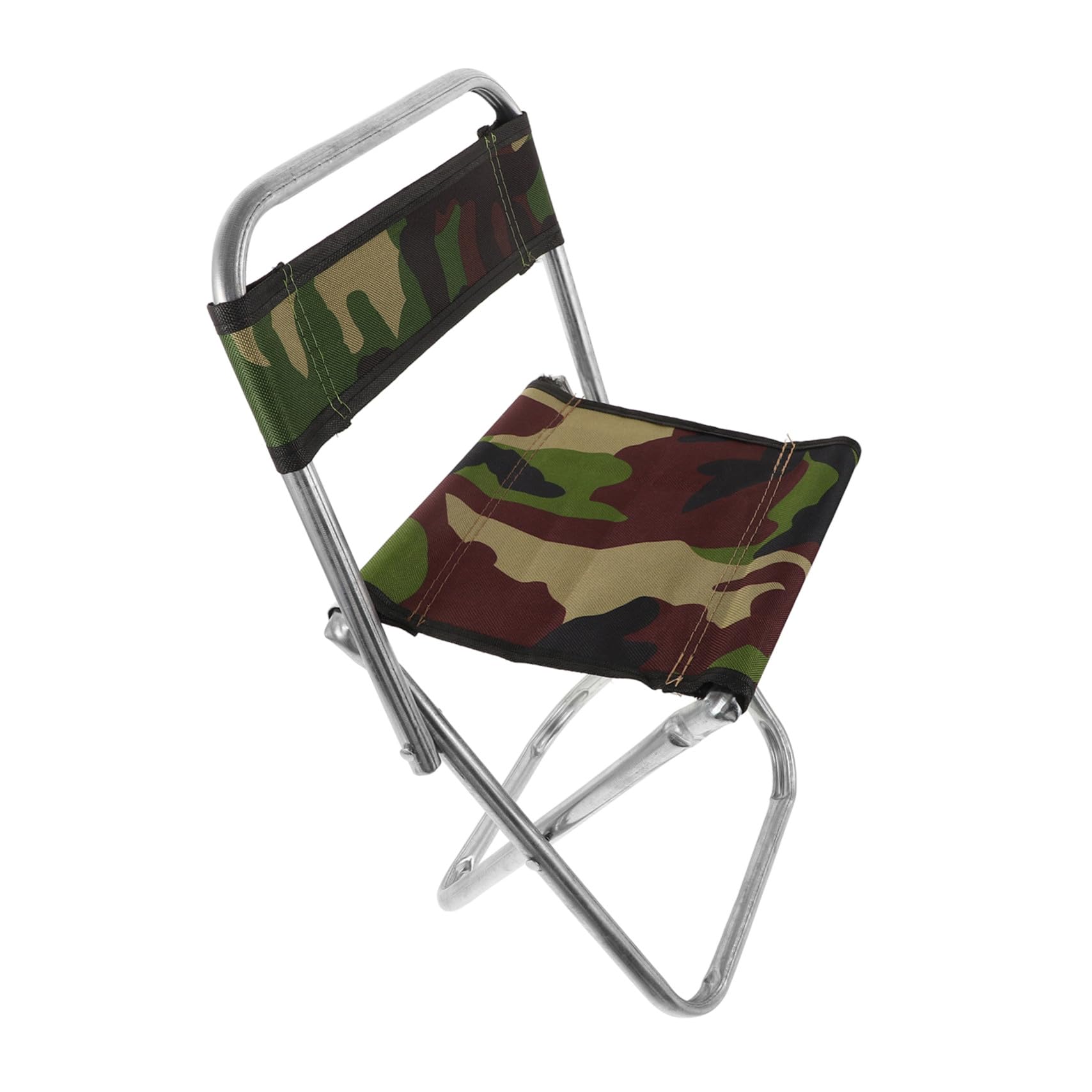 大折りたたみチェア 軽量携帯アウトドア椅子 耐久性メタル背もたれ付 プ 釣り用 ブル 収納簡単で持ち運..