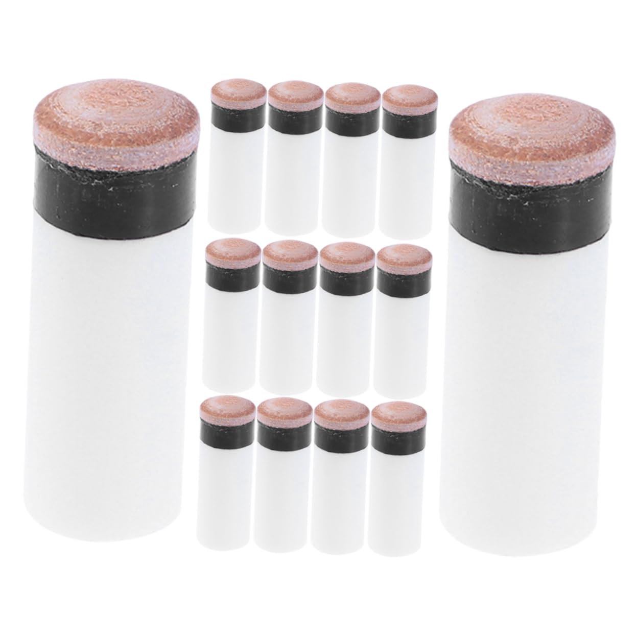 14个 台球丘奇 不灭玩具 配件糖果 替换用泳池球杆 工具滑石粉 饰品配件 螺柱螺丝 钥匙扣 皮革