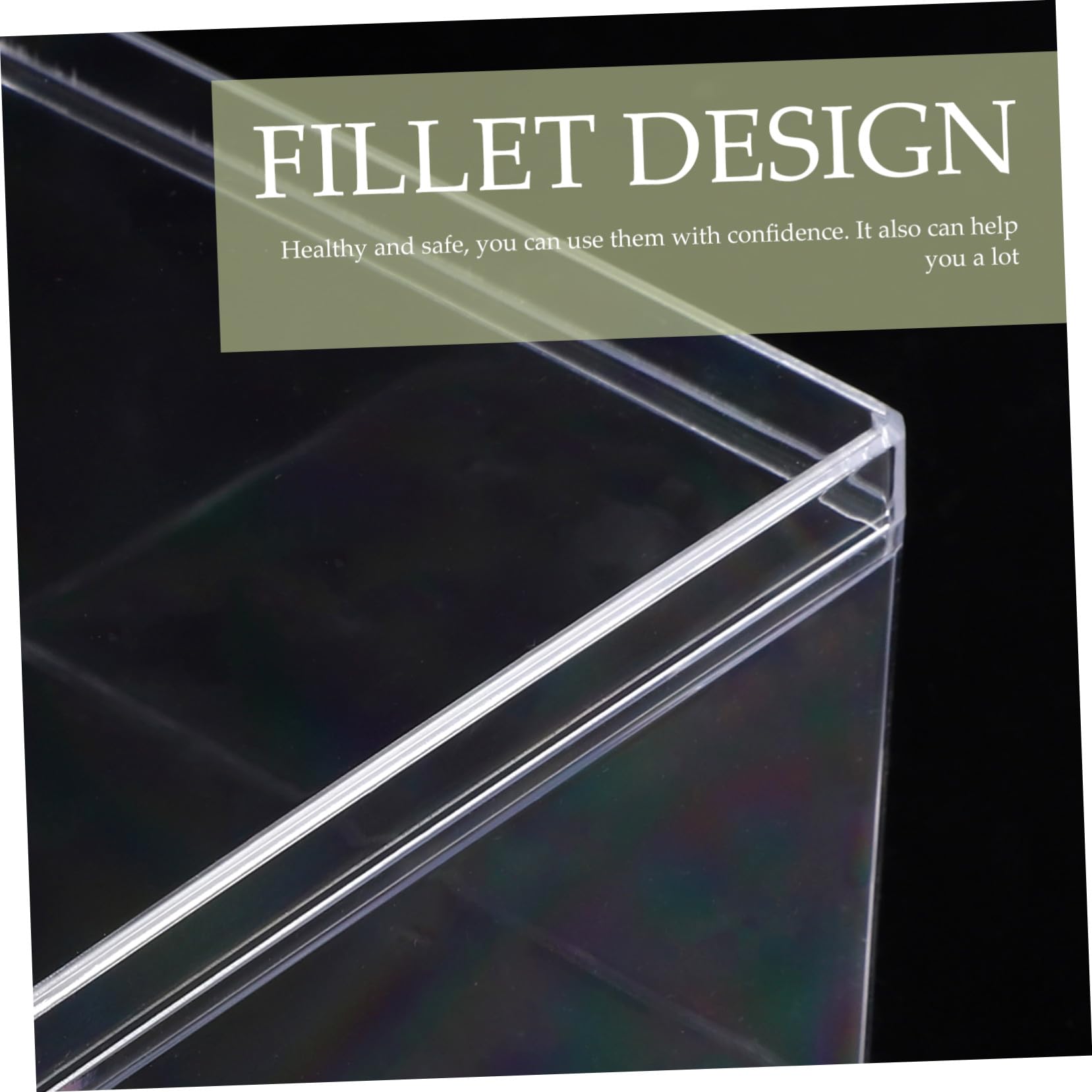 6個 クリア方形提拉米苏ホルダー 耐久強化ケーキ容器 持ち運び便利なベーカリーボックス お菓子保存用鮮保持ケース(3)