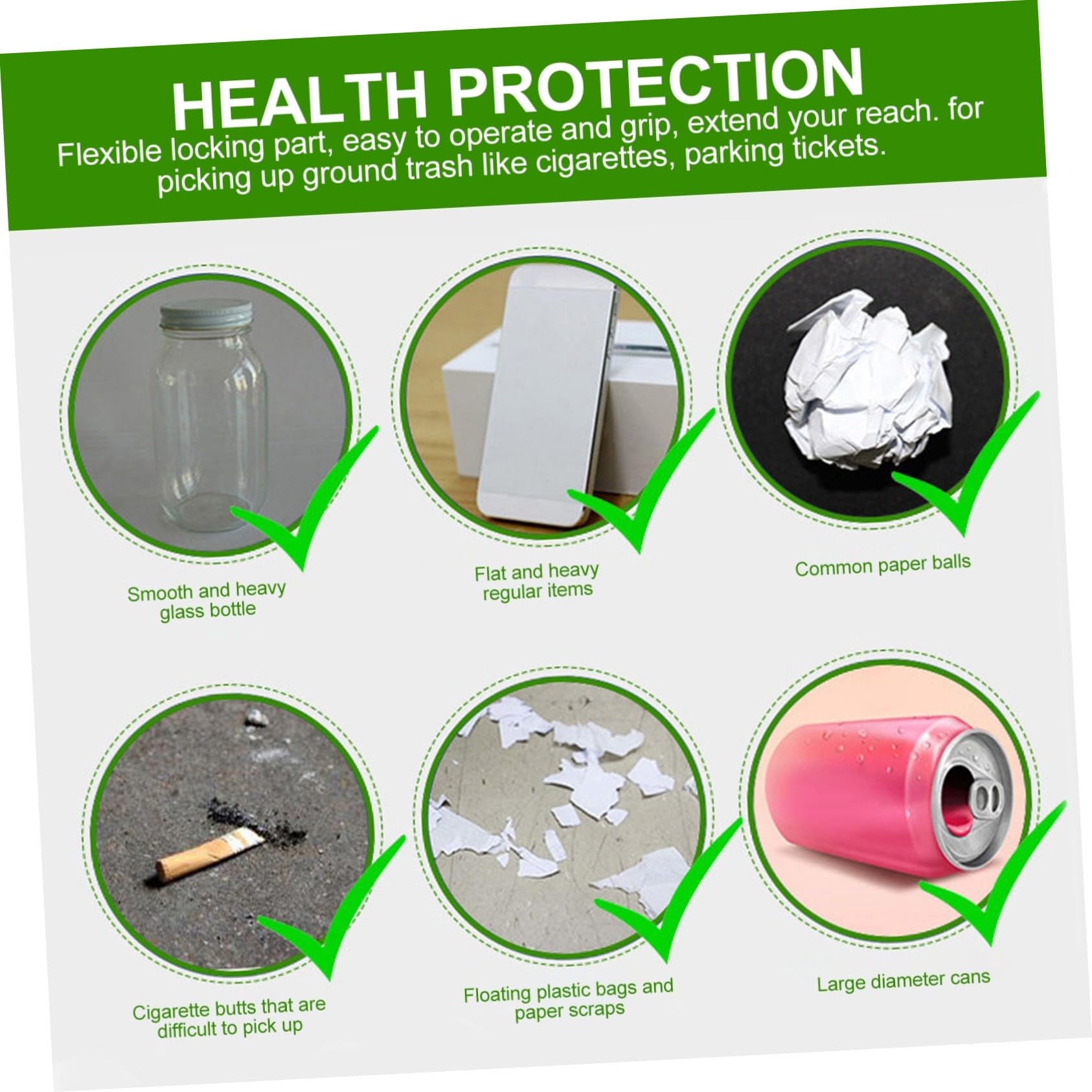 2個ステンレス製ゴミ拾い用はさみ型グ 軽量ポータブルバーベキュ