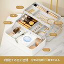 救急箱 薬箱 お薬ケース 薬ボックス 薬入れ 裁縫箱 メディカルボックス 大容量 3層 密封防水 持ち運び便利 おしゃれ 災害用くすりばこ 工具箱 薬収納 小物入れ 多機能収納ボックス 防災 応急処置 家庭用 旅行用 車載用 (ホワイト)