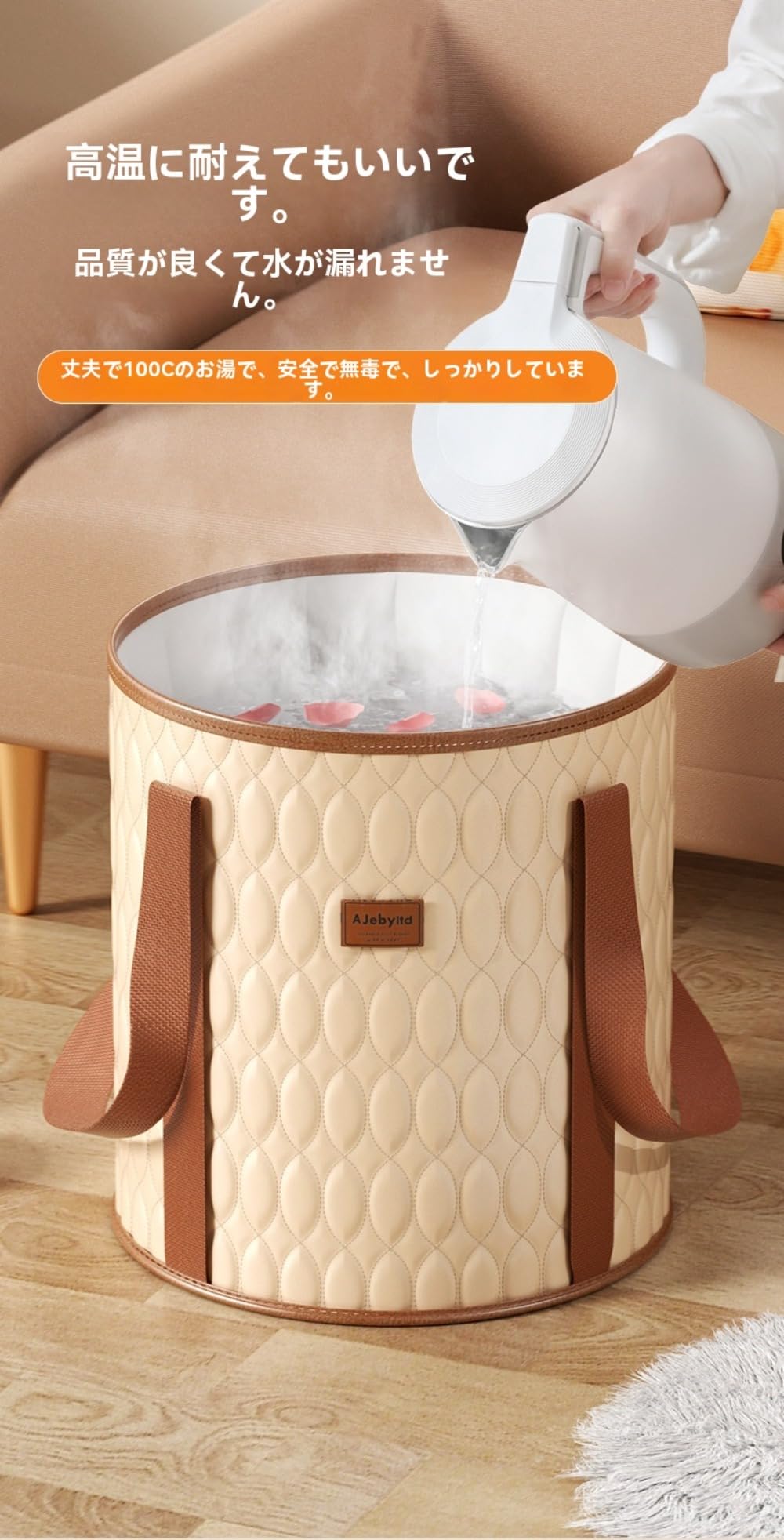 ポータブルフットバスアーティファクト、フットバスバケツ、フットバスタブ、折りたたみ式バケツ、深い..