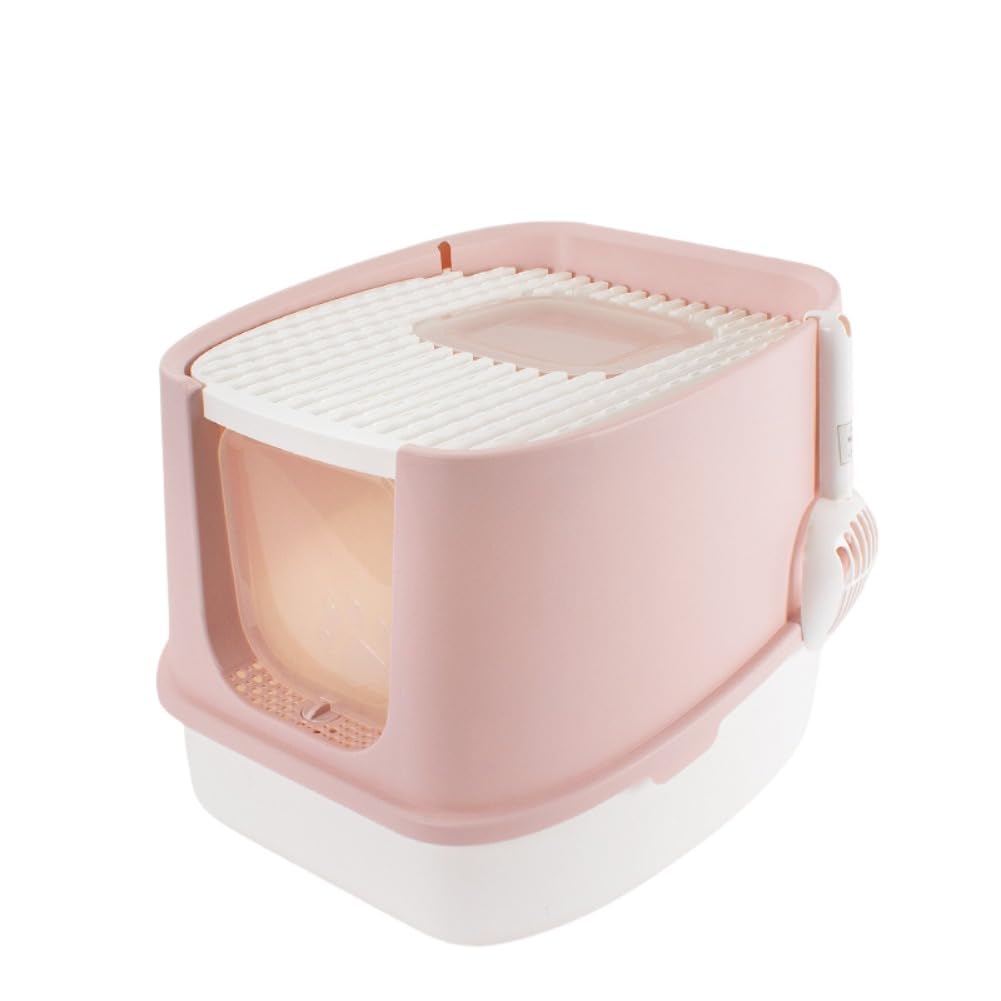 猫 トイレ スコップ付 上から出る猫トイレ ドーム サイズ選べる 清潔 大型猫 脱臭シート付 耐久性 2WAY..