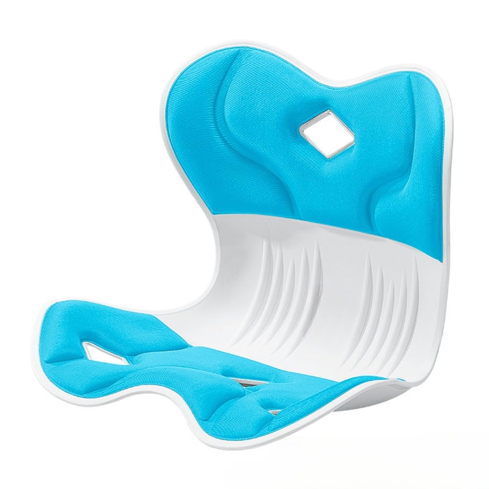 人間工学に基づいて設計された腰を保護するシートクッション、腰を保護する座椅子、長時間座った後の座り姿勢を修正するオフィス用背もたれクッション (グレー)