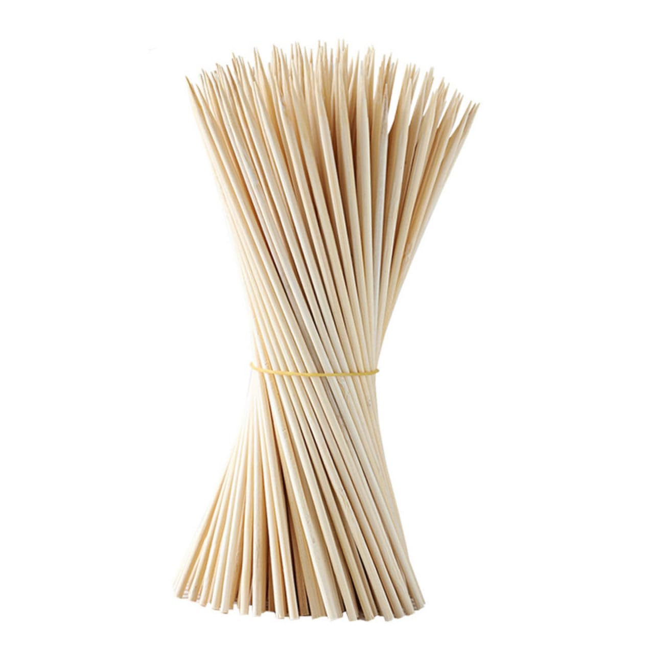 1000個 一次使い竹串 耐久性ある天然素材 用串 串焼き バーベキュー キャンプ 家用パーティー向け 先端..