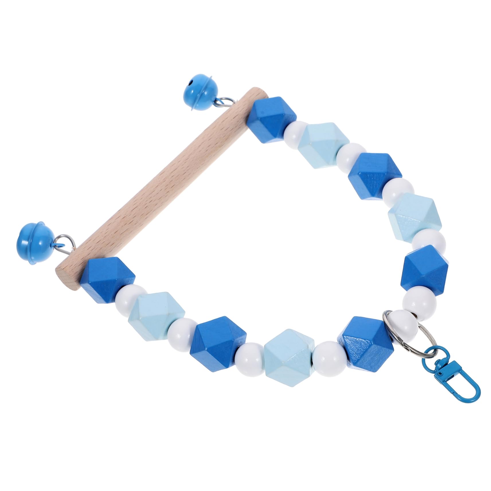 鸟秋千鸟笼 啃咬鹦鹉树枝スド ブルー 鳥用吊り下げ遊具 耐久性と 素材採用 鳥の遊び場 かじり木に