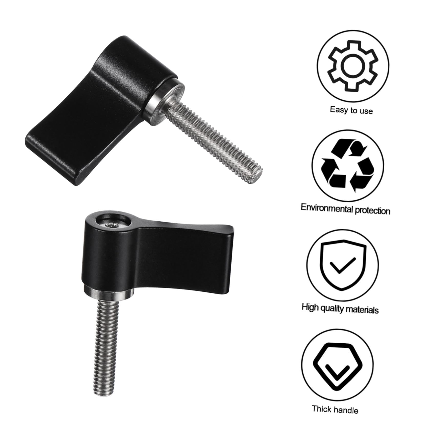 2個 アルミ合製字型調整ネジ メタルスクリュー 調節可能カメラ機器用 撮影補助に便利