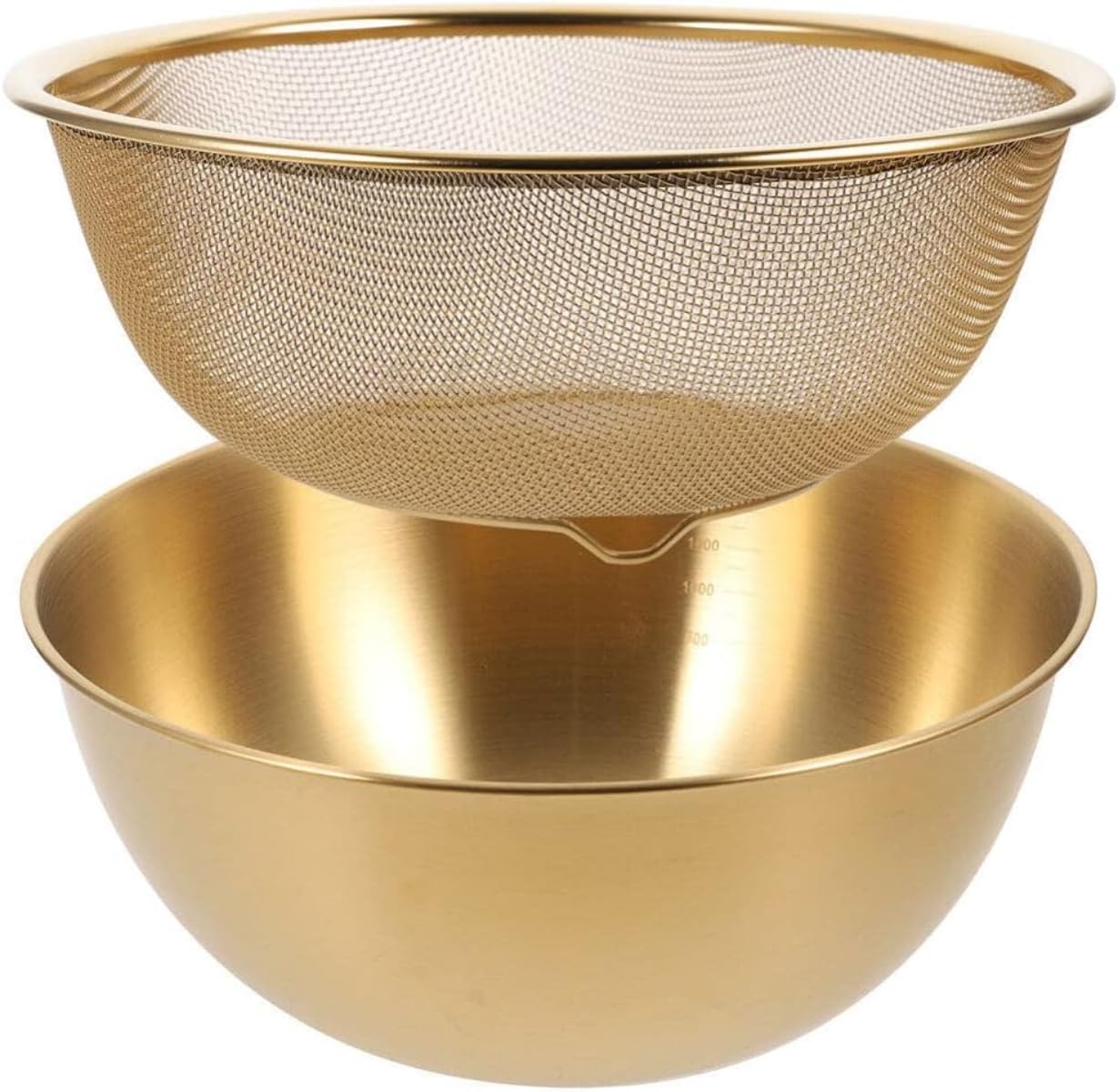 メッシュストレーナー ステンレス製 1 セット キッチン排水バスケット ライスコランダー フードストレ..