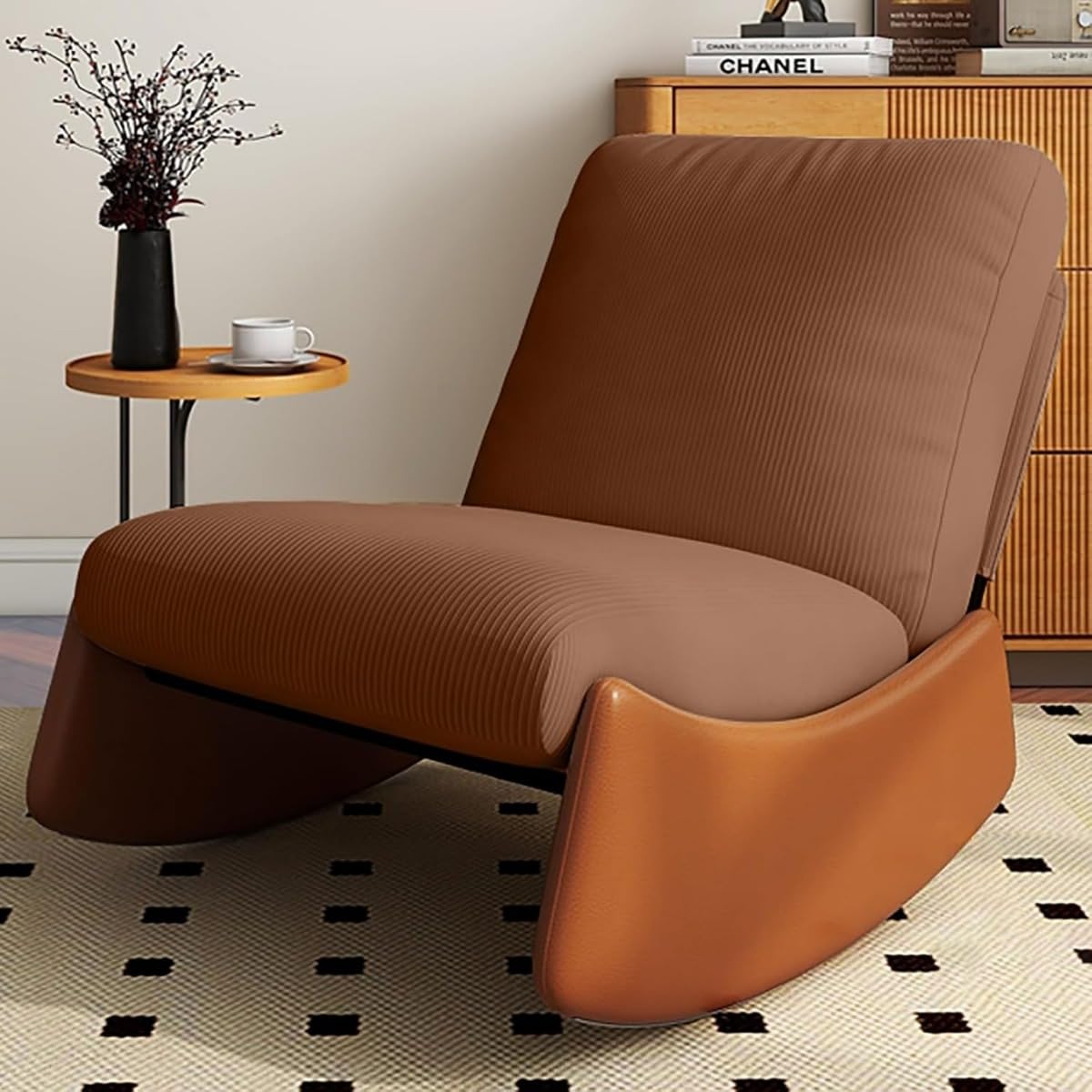 保育園用 快適な モダン バルコニー用 ラウンジチェア ロッキング リクライニングチェア 大人向け リビングルーム、ベッドルーム、オフィス用 M11