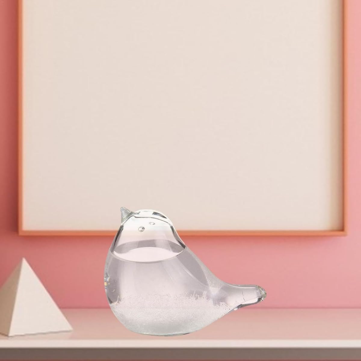 鳥形ストームガラス天気予測器 オフィス・デスクトップ・家庭用天気予報ボトル 装飾用天気予報器 H11