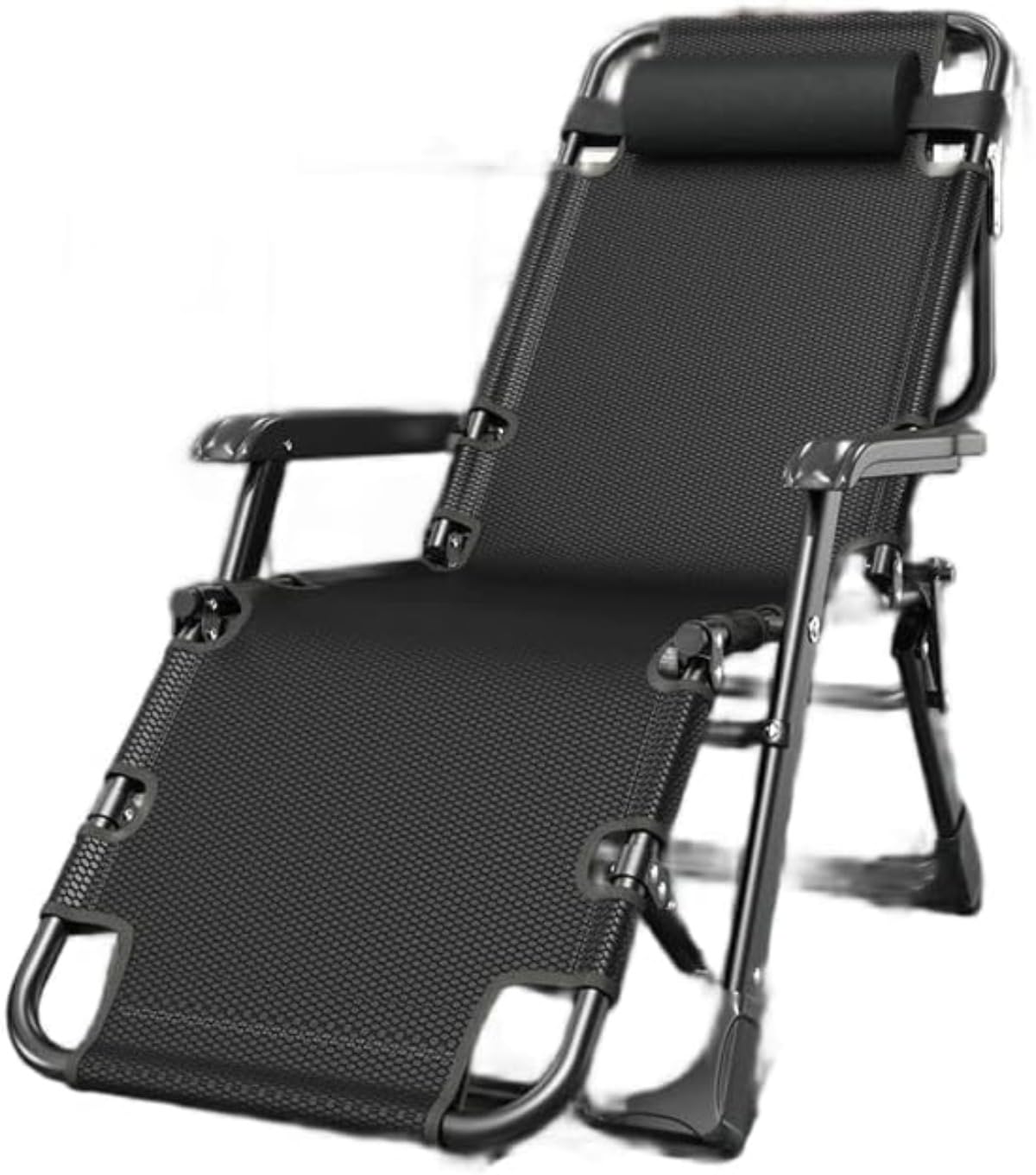 リクライニングチェア 折りたたみ 5 段階調節 枕付き キャンプ ハンモック 持ち運び簡単 自宅用 オフィス 軽量 K11