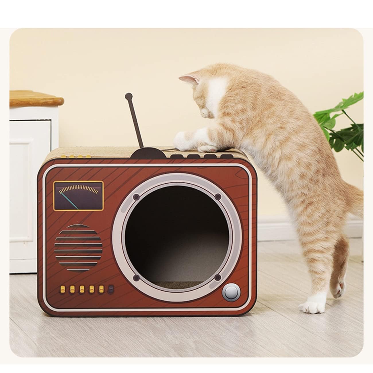 洞窟コンド 猫家具 屋内用 2 合 1 ボール紙猫屋 スクラッチパッド カトニップ猫ベッド 子猫/ウサギギフト B11