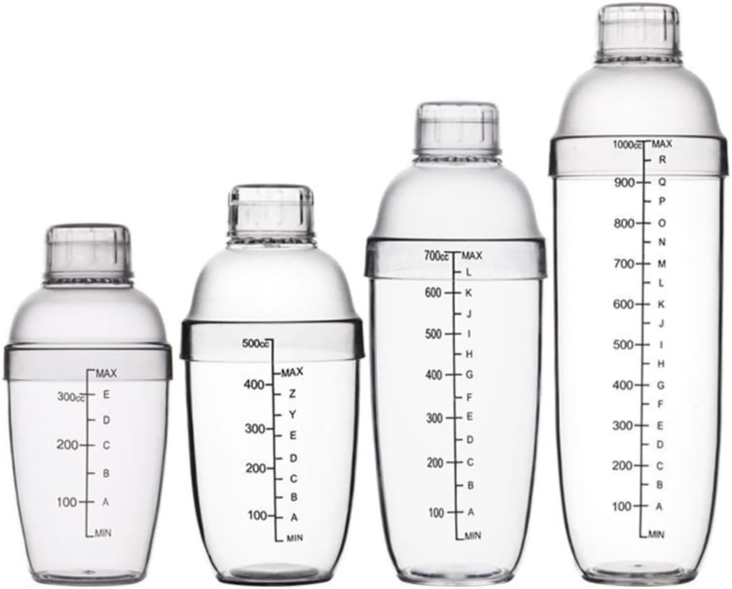 プロテインシェイカー 1000ml 目盛り付き 小さめ 可愛い ミックスカクテルミルクティーバー 700ML 滑ら..