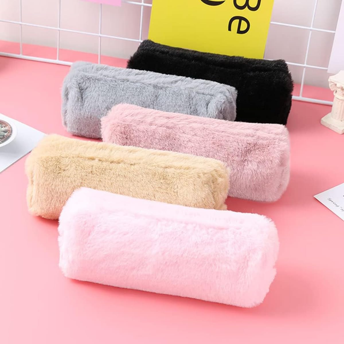 学生向け ソリッドカラー ぬいぐるみケース メイクアップバッグ トラベル対応 H11