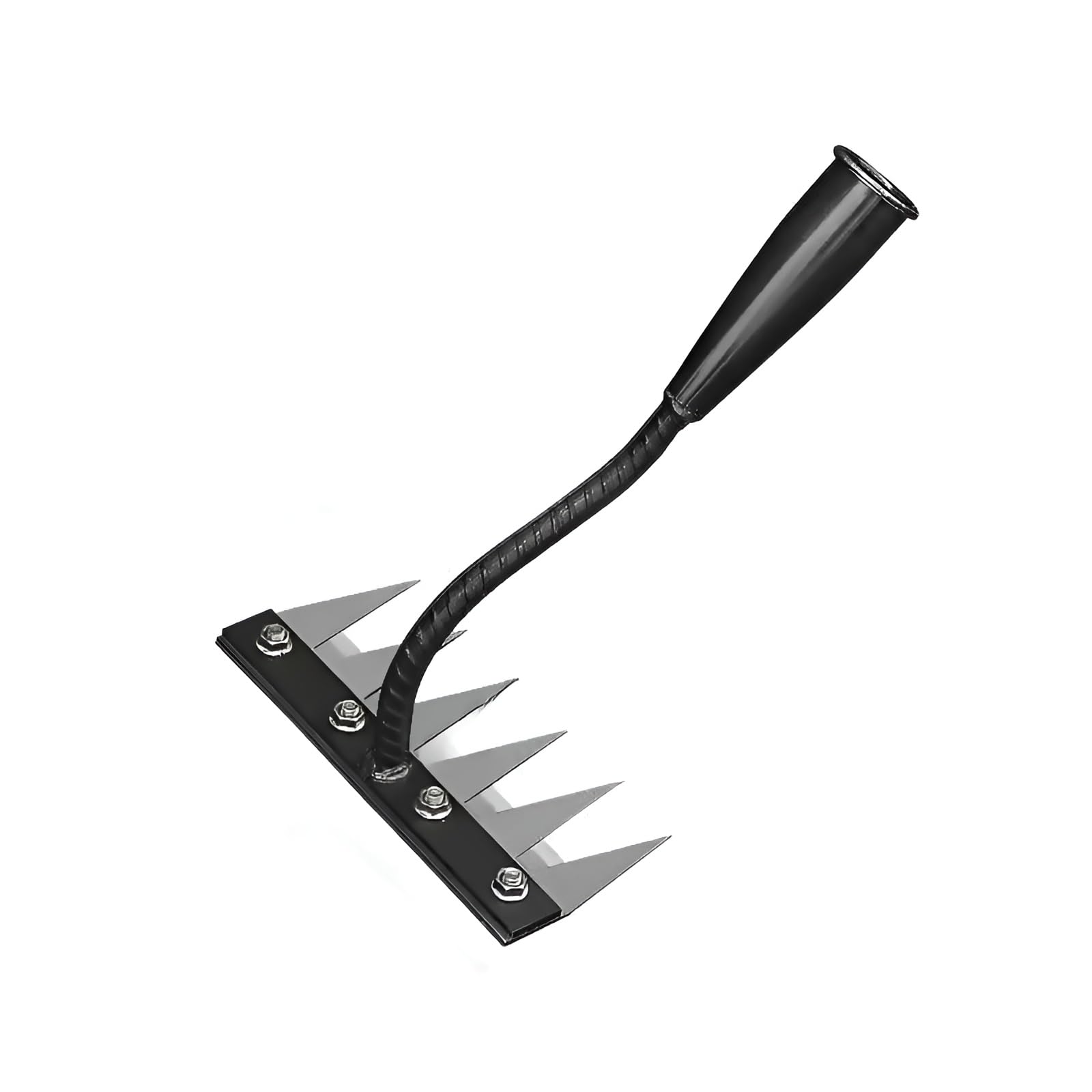 草取り道具 マンガン鋼製 取り外し可能 多機能8歯設計 家庭/農業用 雑草抜き 除草レーキ 土起こし 鍬 ..