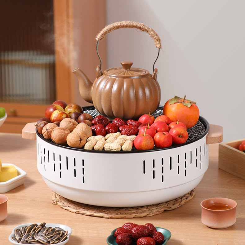 アピネスの家庭用ストーブ木炭無煙囲炉屋外携帯焼肉炉セット｜アングル2