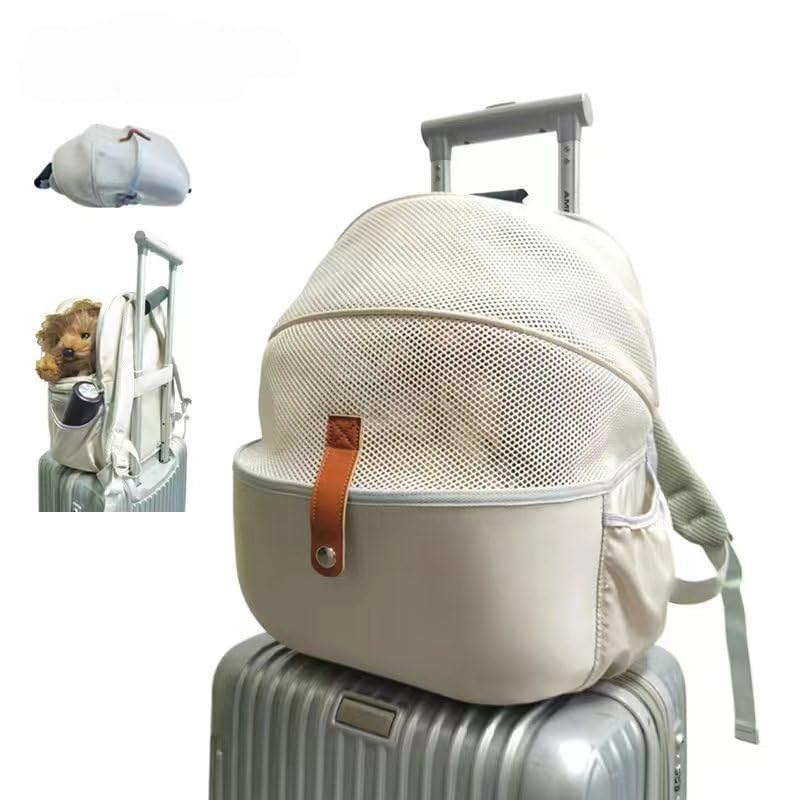 折りたたみ式ペットキャリー バッグ 旅行や通院災害避難に適 ペット用 小型犬・小動物対応 キャット リュック カーテン付きのキャリーバッグ 携帯便利猫用フォールディング旅行バッグ 小型犬・小動物対応 キャリーバッグ