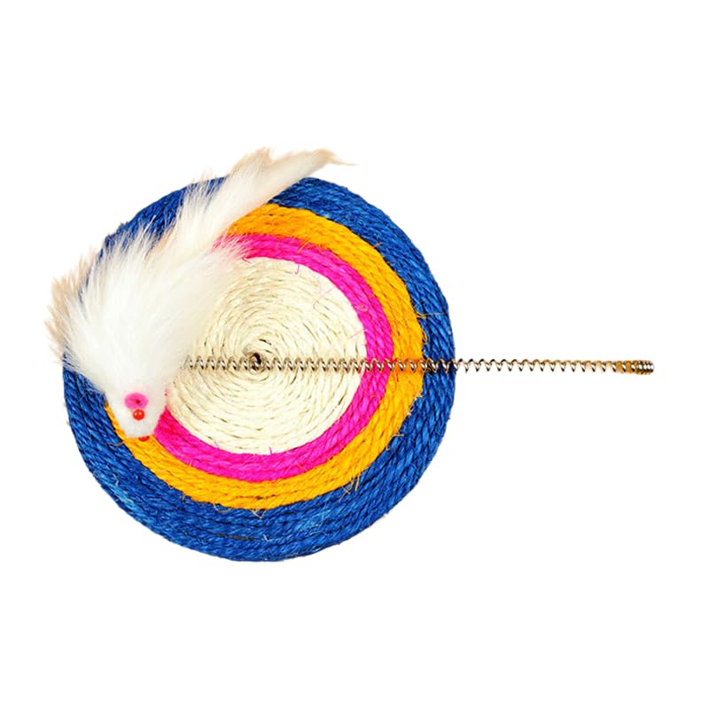 楽天アピネスペットおもちゃをいじめるぬいぐるみクラップディスクスプリングサイザル麻猫用品いじめるスティック