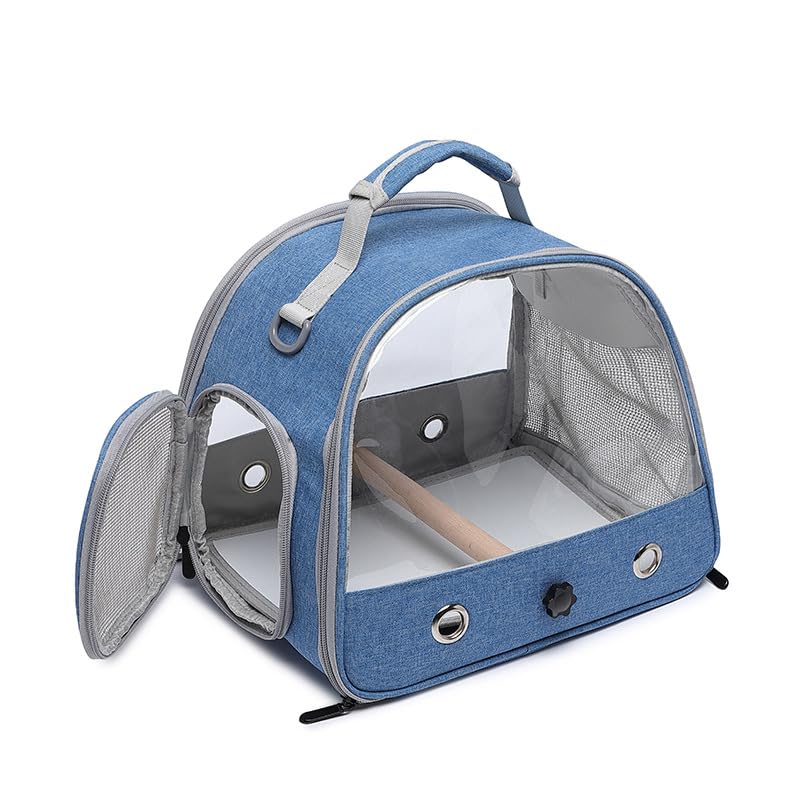 ペットのおでかけポータブルバッグフラワーブランチ旅行ハンドバッグショルダーバッグオウムペットバードポータブルキャリングバッグ