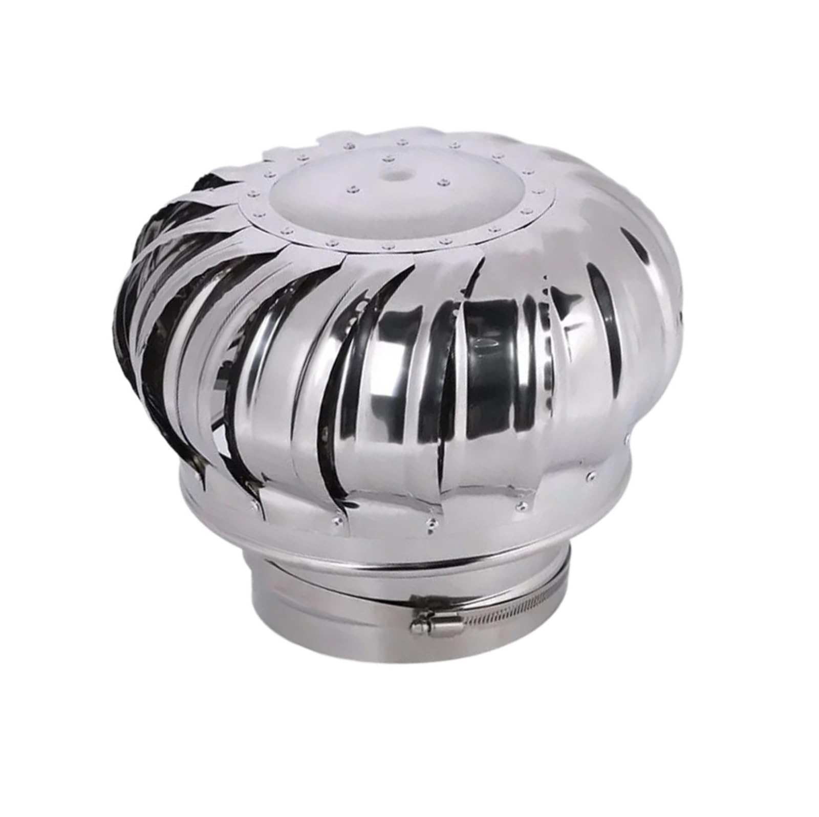 回転式ステンレス製煙突カウルキャップは、煙道パイプの風力ボール換気煙排出装置防雨換気ファンを保護..