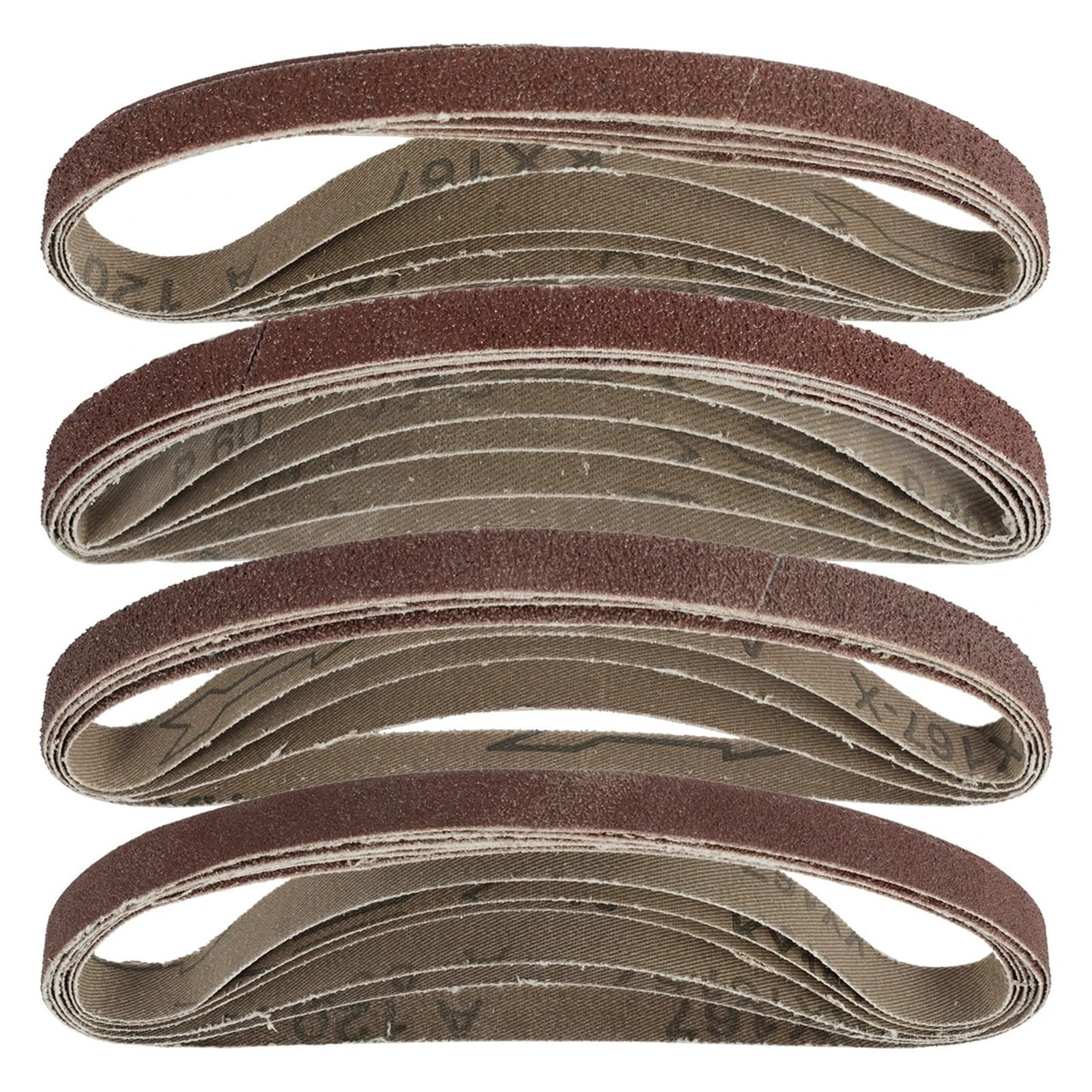 20 個 13 × 457 ミリメートル酸化アルミニウムサンディングベルト 40/60/80/120 グリットサンダー研磨..