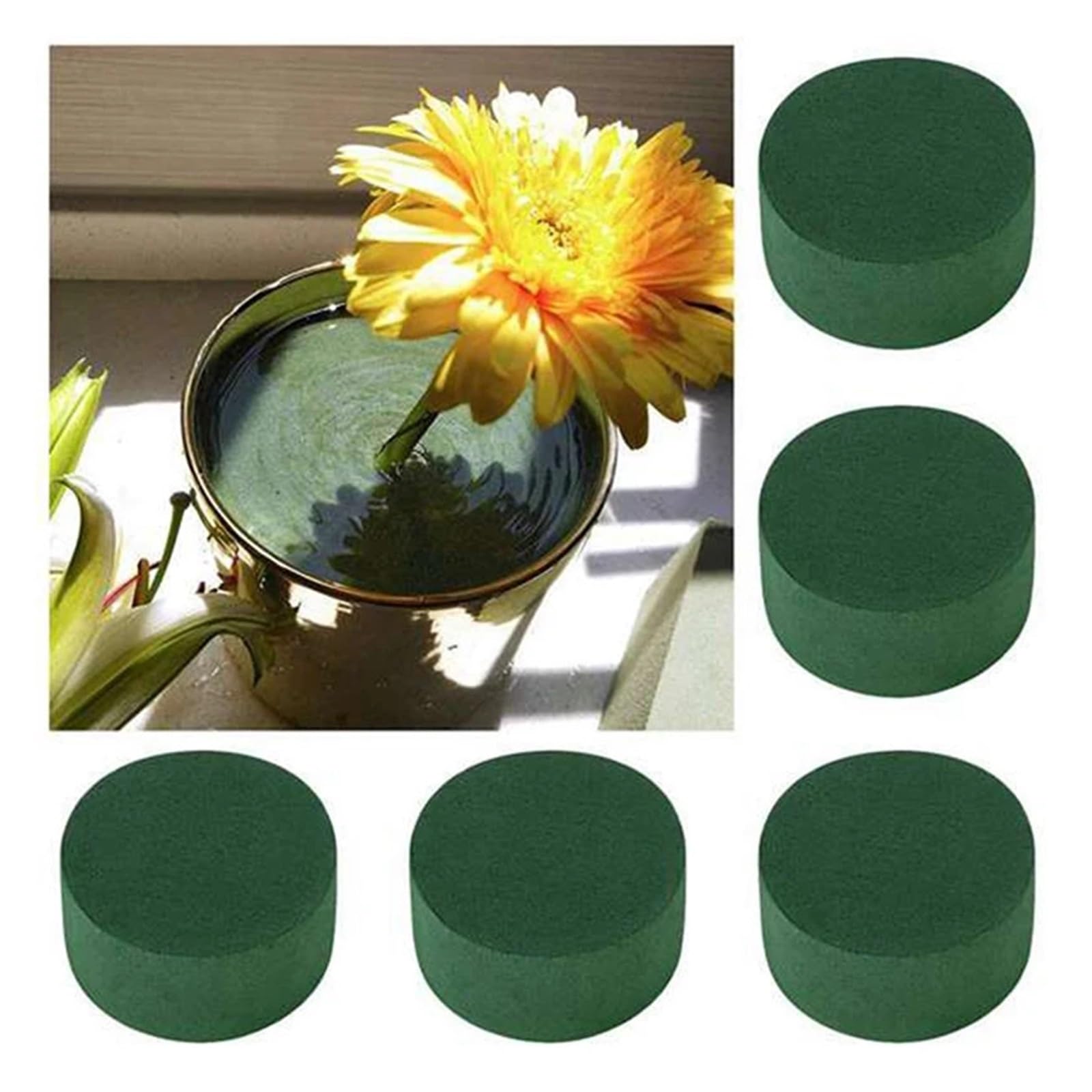 10個 ウェディング通路 DIY クラフト フラワーアレンジメント 吸水性 ホームガーデン グリーンフラワー..