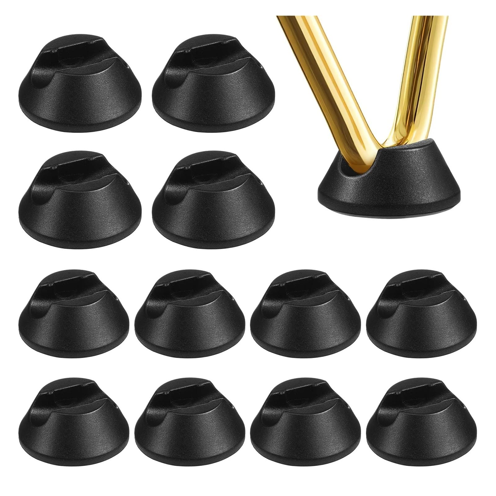 椅子の足プロテクター 家具用ゴム足 スケート ヘアピンプロテクター テーブル用 椅子用 バレッタ 脚 マットレス用 16個