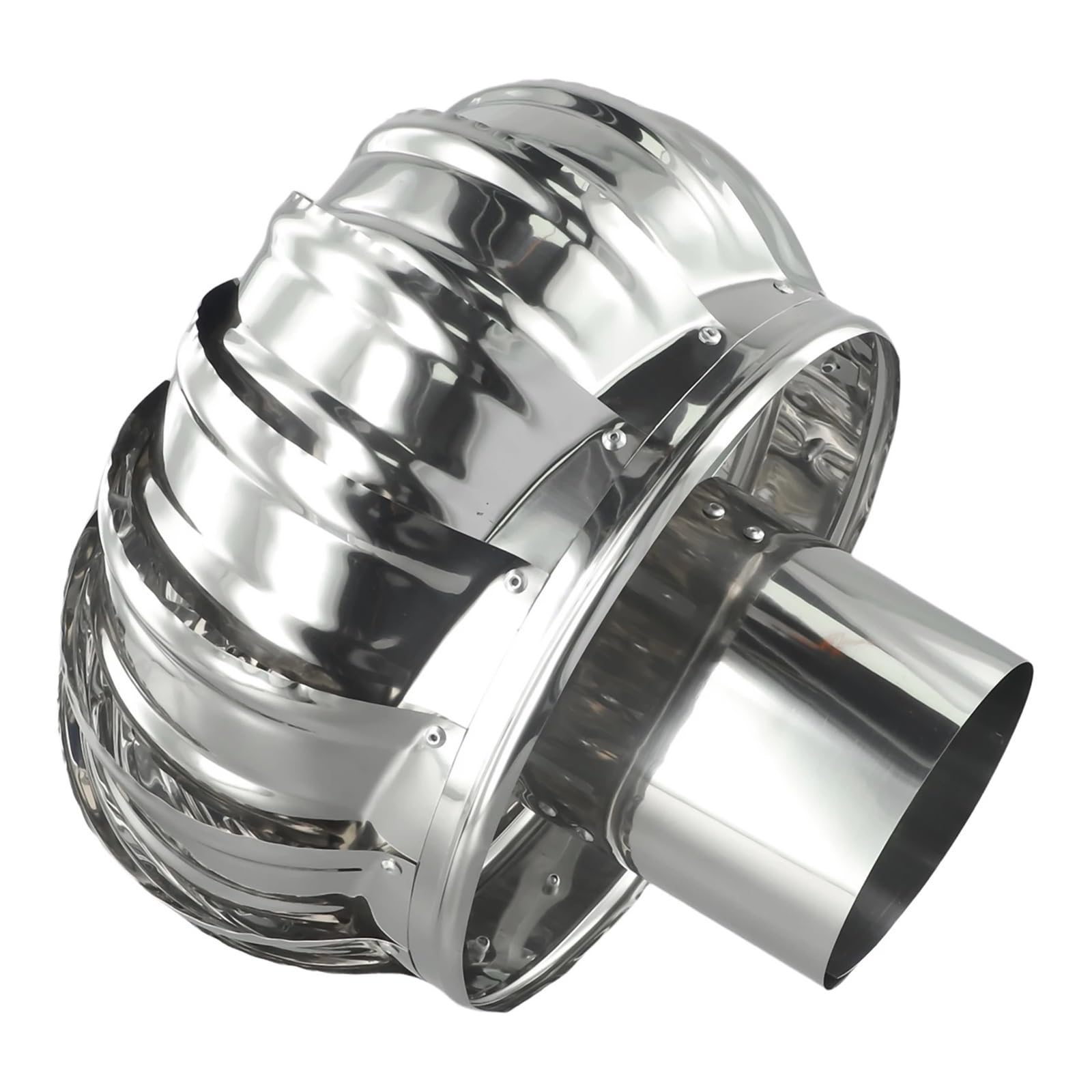 回転式ステンレススチール煙突カウルキャップ 1個 煙道パイプ換気煙吸引器煙道防雨換気ファンを保護(16..