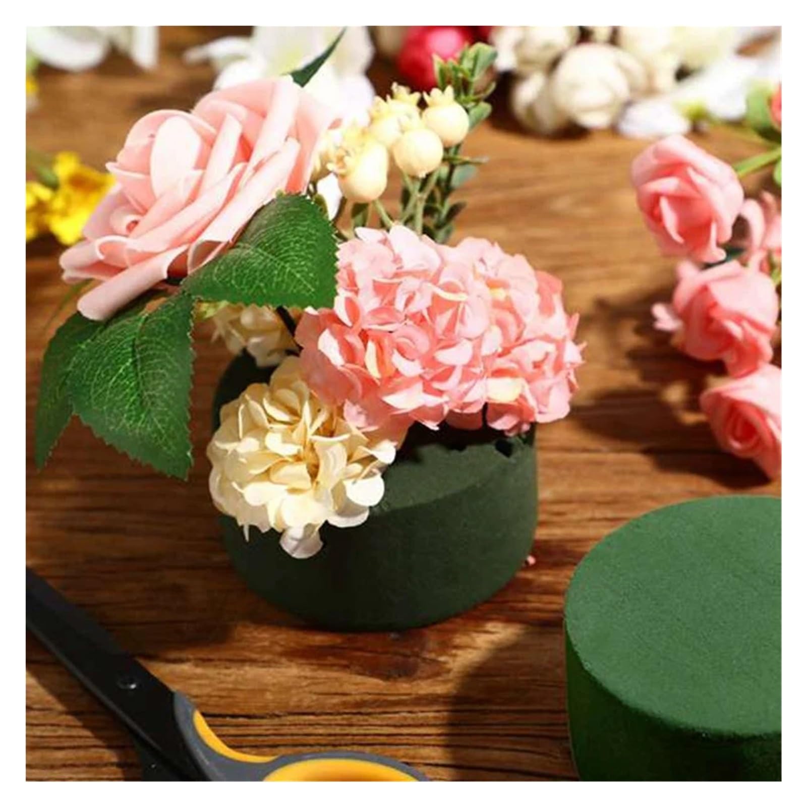 10個 ウェディング通路 DIY クラフト フラワーアレンジメント 吸水性 ホームガーデン グリーンフラワー..