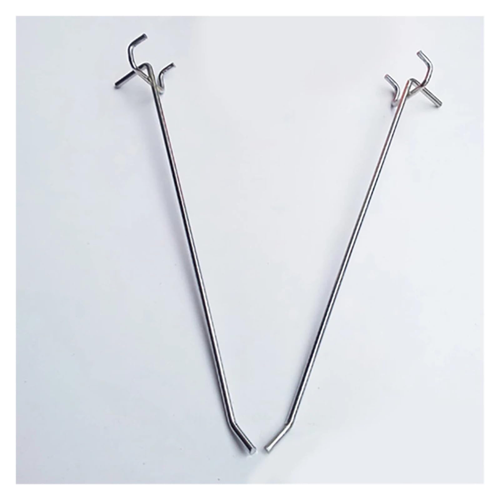 20個 マンガン鋼 小売店用吊り下げフック ペグボードフック ガレージ ワークショップ 棚 ディスプレイ..