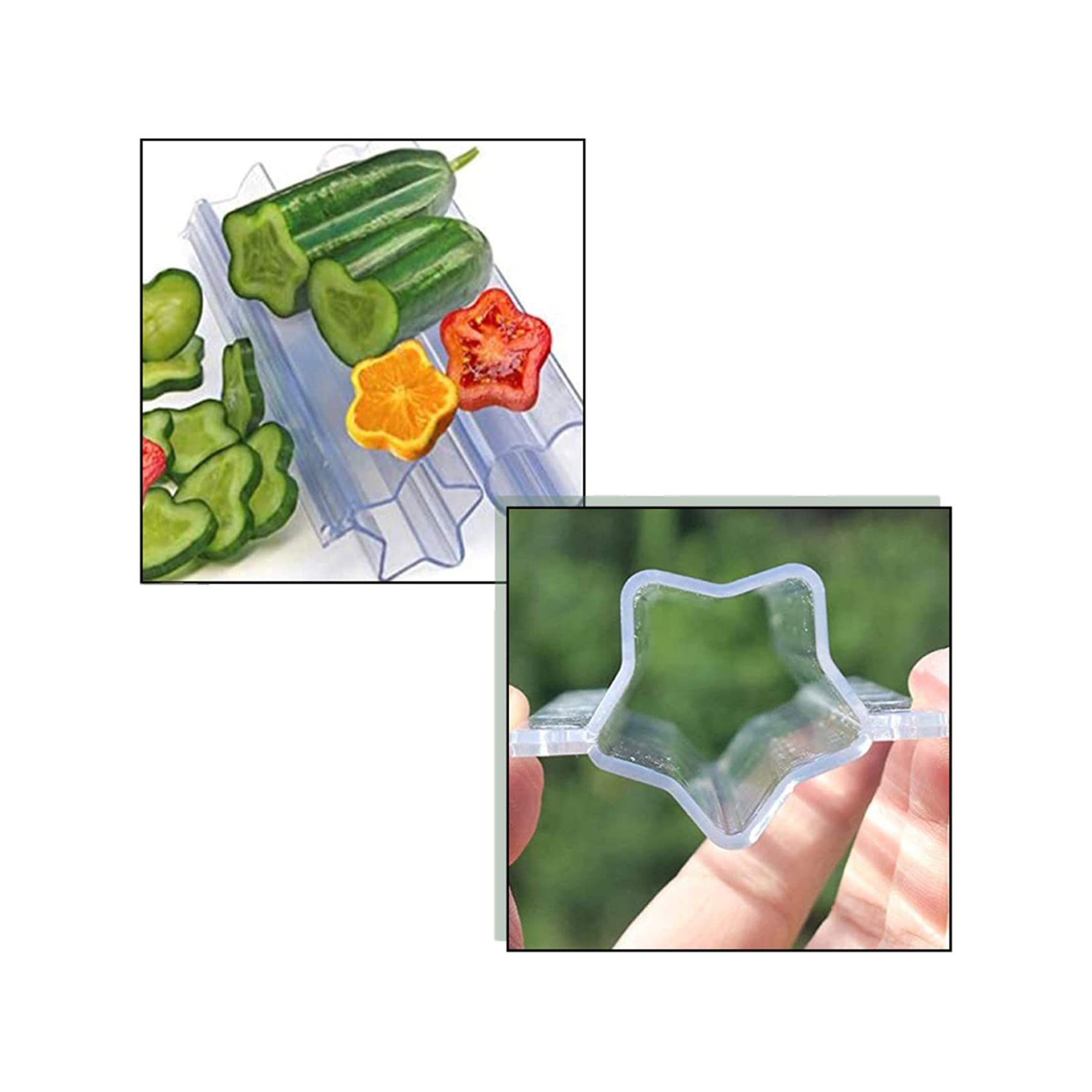 きゅうり 型 ハート 星 でこきゅう きゅうり 栽培 形成 型抜き 家庭菜園 (2本セット)