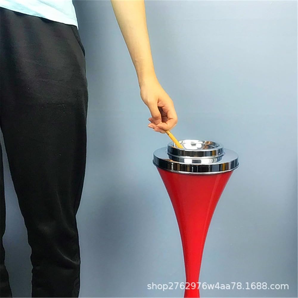 現代的なふた付きフロアスタンド灰皿、調整可能なスタンディング灰皿、屋外屋内のたばこバットレセプタ..