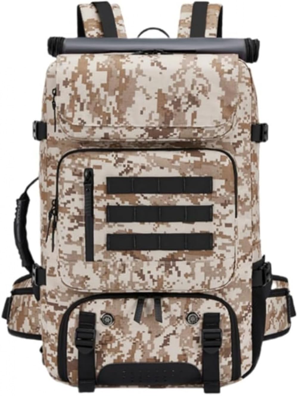 楽天アピネス[] 50l バックパック男性 L サイズ旅行バックパック防水 17inch ビジネスラップトップバックパック靴ポケット隠し USB 充電ポート付きアウトドアバックパック女性用、ブラック、2XL、トラベルバックパック