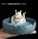 灰皿 卓上灰皿 おしゃれ 卓上 インテリア セラミック おもしろ 客室グッズ オフィス 吸煙灰皿 個性的 テーブルの装飾 タバコ備品 蓋のないセラミック 屋内屋外の車の装飾 可愛い 動物 豚 灰皿 屋内または屋外での使用、パティオ、オフィス、家庭用 (ブルー)