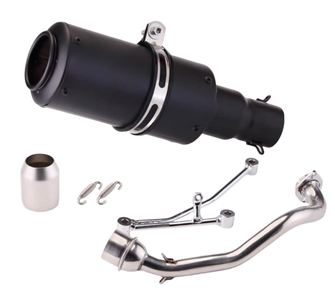 （2個）スリップオンマフラー バイク バイクマフラー サイレンサー 汎用 適用 エキゾーストパイプ オー..