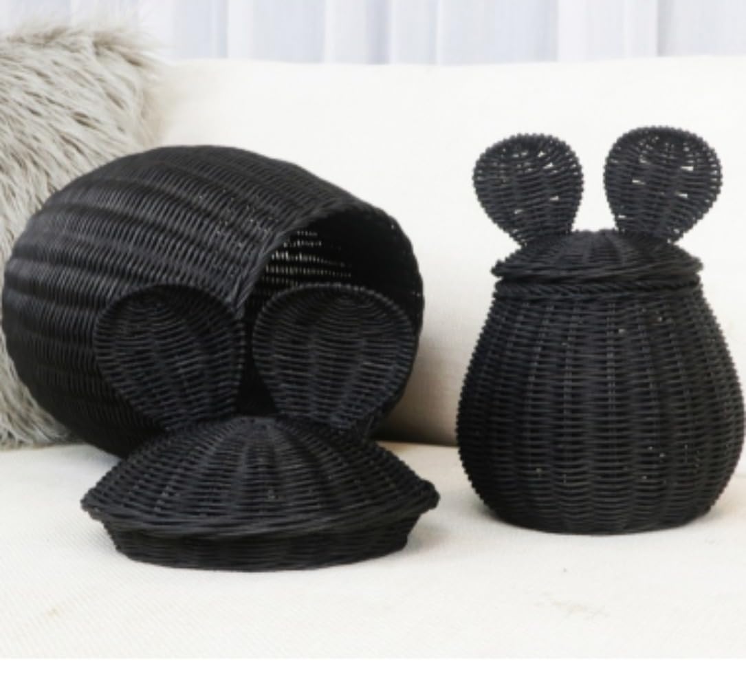 北欧風籐編みミッキーマ...