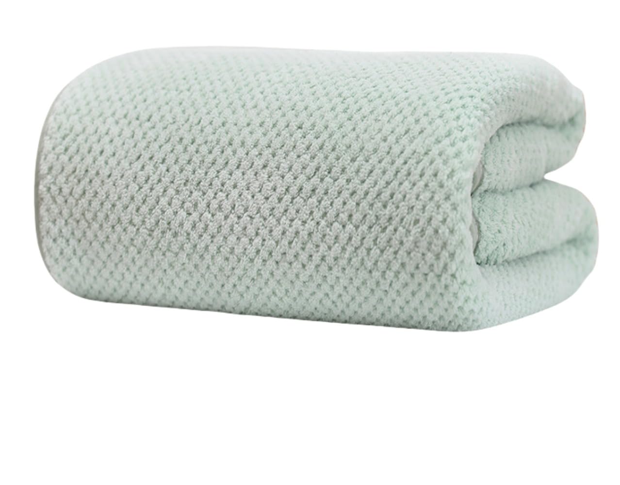 ふわふわバスタオル コーラルフリース ホテル品質 大きいサイズ 瞬間吸水 マイクロファイバー 大人用 ..
