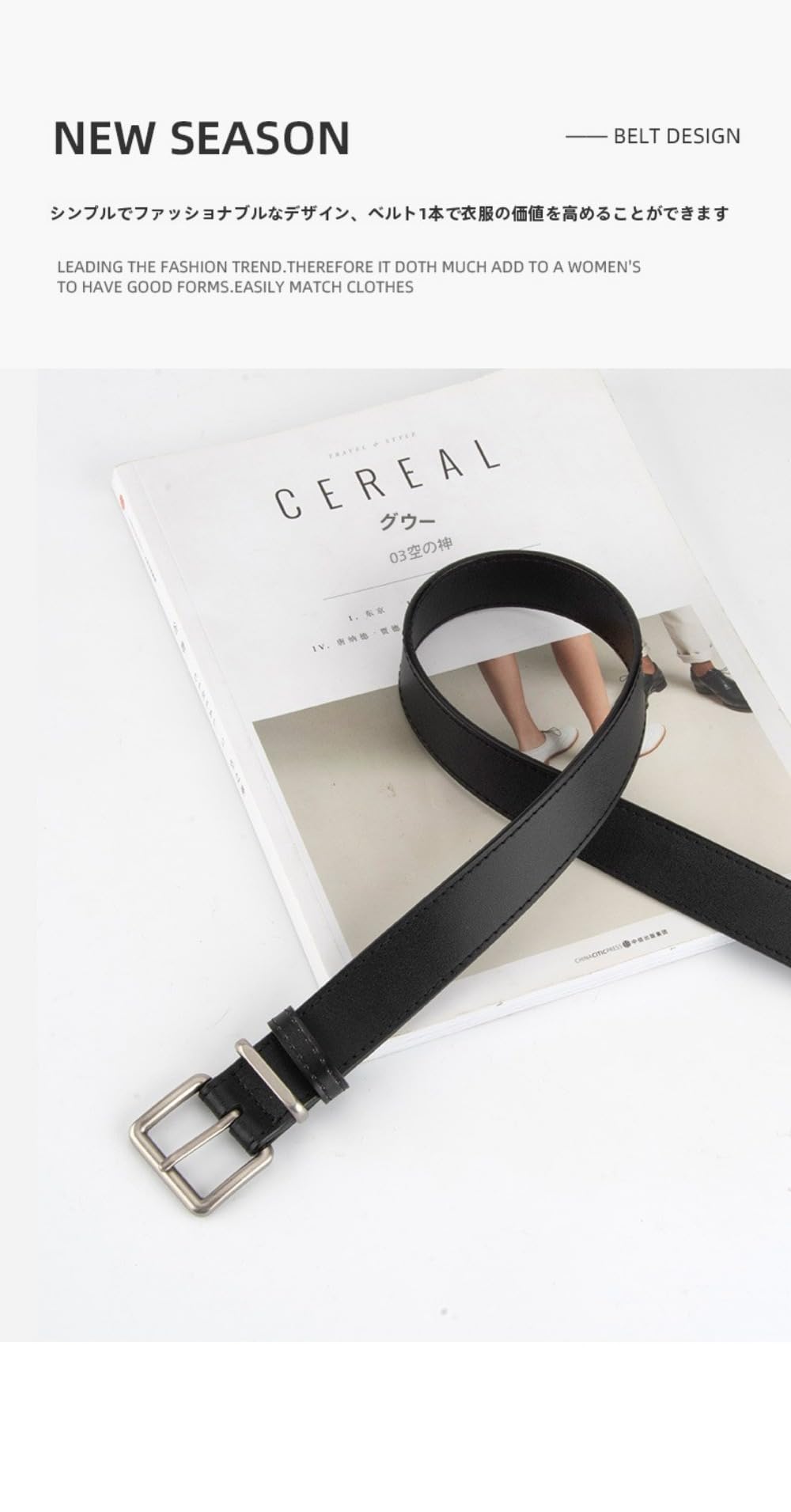 [] メンズベルト カジュアル ピンバックルベルト [並行輸入品]