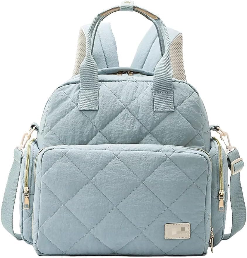 [] 刺繍チェック柄マザー＆ベビー、ボトルママバッグ、おむつパッド、乾いたものと濡れたものを分けて収納できる旅行用ベビー、ショルダー