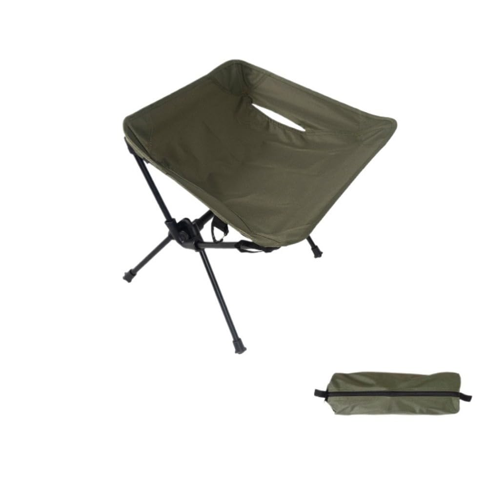 登山、釣り、スケッチに最適な屋外用折りたたみ椅子 (アーミーグリーン)